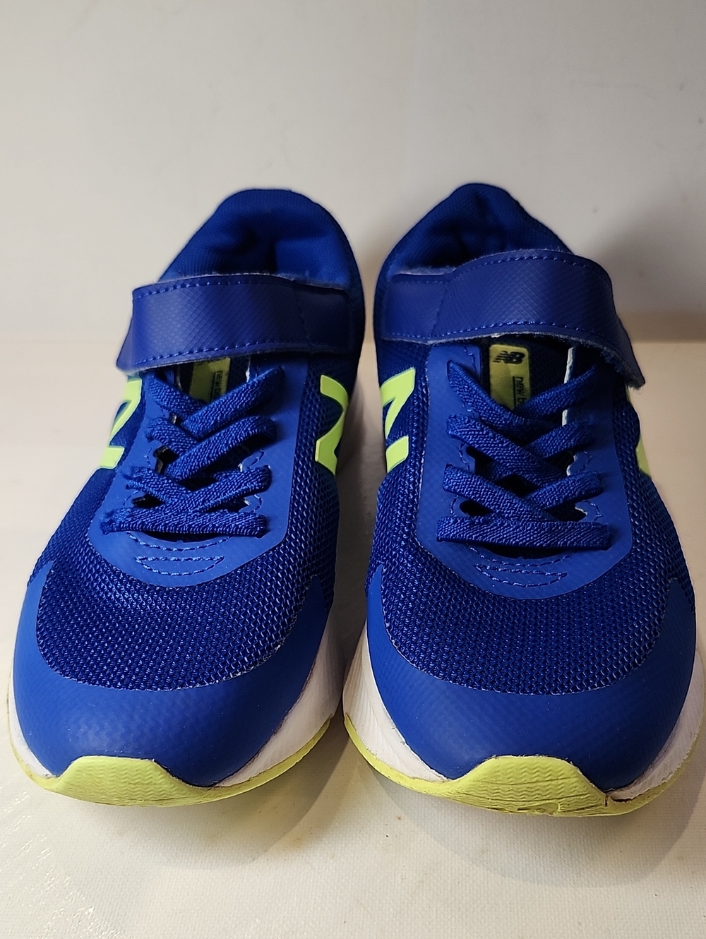 New Balance Kids' Royal Blue & Lime Running Shoes Us-2y